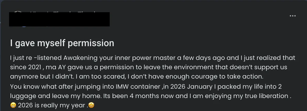 In My World member testimonial 4